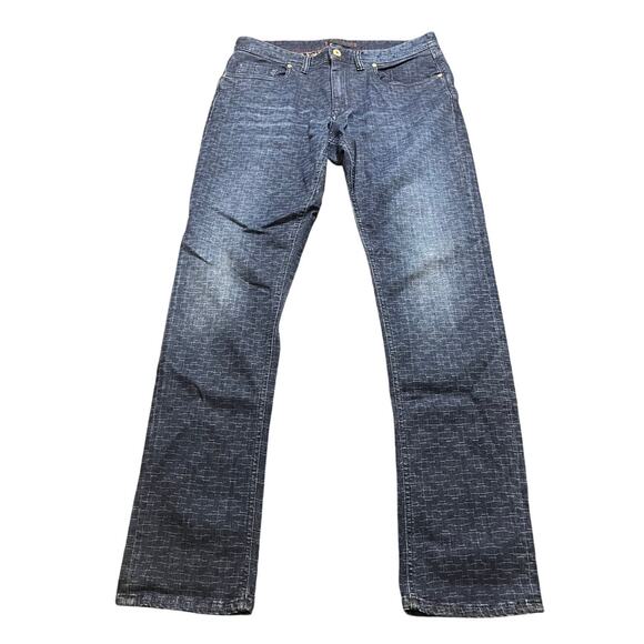 Robert Graham Selvedge Denim Jeans Blue Pants Mens Size 32 Cotton Made in Italye - Picture 1 of 11